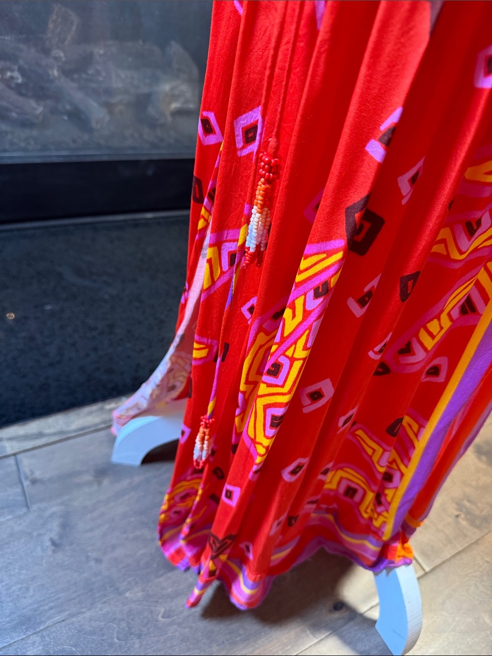Farm Rio Vibrant Multi-Color V-Neck Maxi Dress - Picture 4 of 4